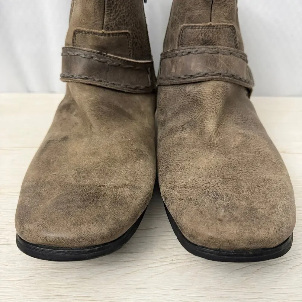Bed Stu Boots Mens Size 13 Innovator Ankle Brown Leather Distressed Moto